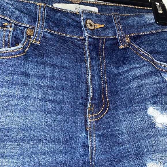 KanCan Destruction High Rise Blue Skinny Jeans NWOT - Picture 6 of 11